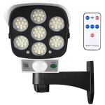 Lampe solaire lampe solaire d'extrieur avec dtecteur de mouvement sans fil et camra de scurit factice ...