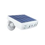 Lampe solaire extrieur tanche orientable avec dtecteur de mouvement - panneau a recharge rapide haute ...
