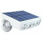 Lampe solaire extrieur tanche orientable avec dtecteur de mouvement - panneau a recharge rapide haute ...