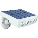 Lampe solaire extrieur tanche orientable avec dtecteur de mouvement - panneau a recharge rapide haute ...