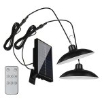 Lampe solaire d'ext�rieur, avec d�tecteur de mouvement, t�l�commande, panneau solaire r�glable � 360�, ...