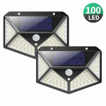 Lampe solaire extérieur?version puissante 2 pack?100 led 2200 mah éclairage extérieur étanche 270° lumière ... Lampe solaire extérieur?version puissante 2 pack?100 led 2200 mah éclairage extérieur étanche 270° lumière ...