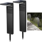 Lampes solaires ext�rieures 2 pi�ces led borne solaire jardin avec 2 couleurs temp�ratures ip65 imperm�able ...