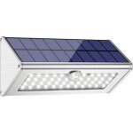 Lampe solaire ext�rieure 48led 4500mah, coque en alliage d'aluminium, �tanche ip65, d�tection de mouvement ...