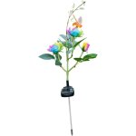 Lampe solaire ext�rieure �tanche � panneau solaire design fleur de rose et