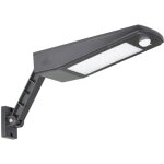 Lampe solaire extrieure led 3000lm - projecteur tanche ip65 avec support rglable et tlcommande