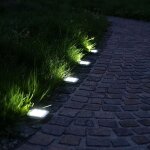 Lampe solaire lampadaire lampes solaires pour l'ext�rieur �clairage de chemin lampes solaires de jardin ...