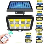 Lampe solaire à led avec détecteur de mouvement et panneau de projecteur 160 led cob gl - 160c Lampe solaire à led avec détecteur de mouvement et panneau de projecteur 160 led cob gl - 160c