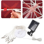 Lampe solaire pour parapluie avec clip chargement usb t�l�commande lampe d�corative 104led pour plage ...