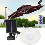 Lampes solaires pour parapluie lampes led pour parapluie de patio � alimentation solaire 1, 2w t�l�commande ...