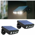 Lampes solaires de s�curit� pour murs ext�rieurs avec d�tecteur de mouvement pir, �tanches ip65, projecteurs ...