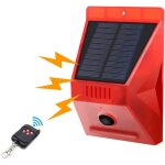 Lampe solaire stroboscopique avec dtecteur de mouvement ip65 tanche led dtecteur de alarme solaire ...
