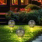 Lampe solaire lampe � suspendre d�coration de jardin led jardin ronde lampe d'ext�rieur table design ...