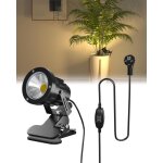 Lampe spot � pince avec interrupteur on / off ip65 r�sistante � l'eau lampe clip spot int�rieur et ext�rieur ...