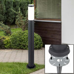Lampe sur pied ext�rieure chemin de jardin �clairage de prise terrasses en acier inoxydable terre sol ...
