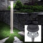 Lampes sur pied extrieures douilles de support en acier inoxydable lampe lampe de jardin terrasse spot ...