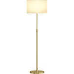 Lampe sur pied t�l�command�e, abat - jour en tissu, hauteur r�glable, support m�tallique, intensit� lumineuse ...