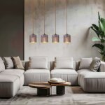 Lampe  suspendre led lampe de table  manger grise noire lampe de salon suspension lampe de salle  ...