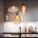 Lampe � suspendre salon lampe � suspension design lampe de table � manger � 3 flammes avec abat - jour ...