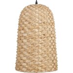 Lampe à suspendre tissée main en bambou façon osier abat - jour en cloche kerio Lampe à suspendre tissée main en bambou façon osier abat - jour en cloche kerio