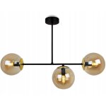 Lampe suspendu lustre moderne  led avec boules de verre