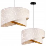 Lampe suspendu plafond abat - jour feuilles inclin�es 45 cm