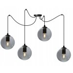 Lampe suspendu plafond boule de verre araigne led