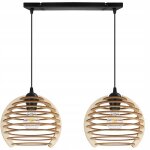 Lampe suspendu plafond lustre lampe en bois . . .