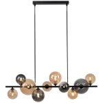 Lampe suspendue noire popsicle design � 10 lumi�res - 2583 - 18