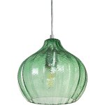 Lampe suspendue rétro avec abat - jour en verre vert Émeraude keila Lampe suspendue rétro avec abat - jour en verre vert Émeraude keila