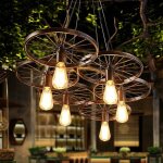 Senderpick - lampe suspendue r�tro industrielle lampe suspendue chandelier lampe suspendue plafond e27 ...