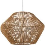Lampe suspension lampe abat - jour tress� en corde de papier plafonnier boho naturel yambou