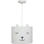 Lampe suspension enfant  toxey  28cm blanc