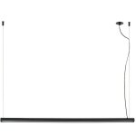 Lampe suspension noire avec fleuron encastrable vico 115 61104