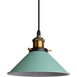 Lampe � suspension r�tro lustre vintage vert �22cm plafonnier industriel lampes suspendues modernes pour ...