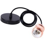 Lampe suspension vintage style industriel douille spirale e27 lustre simple c�ble support de lampe luminaire ...