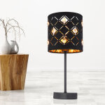 Lampe de table lampe d'appoint lampe de salon, abat - jour en tissu moderne, lampe de table lampe de ...