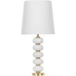 Beliani - lampe de table  poser blanc et dor design glamour avec pied dcoratif frio