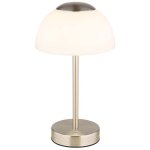 Lampe de table avec variateur tactile led lampe de chevet � batterie lampe de table lampe de salon, m�tal ...