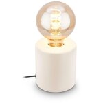 Briloner - lampe de table avec interrupteur sur c�ble, pied c�ramique, e27, max. 10w, chevet, bureau, ...