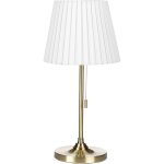 Lampe de table classique bronze et blanc du style empire abat - jour pliss torysa