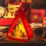 Lampe de table d�corative vintage, petite veilleuse pour sapin de no�l, chemin�e, fen�tre, chambre, table ...
