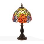 Lampe de table d'inspiration tiffany avec mosaïque en verre Lampe de table d'inspiration tiffany avec mosaïque en verre