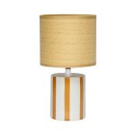 Lampe de table int�rieur c�ramique moutarde h 28cm - aurore