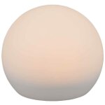 Luminaires de jardin, lampe de table de jardin solaire melo taille m blanc en plastique, trio