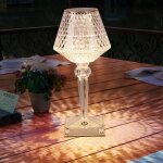 Lampe de table led, lampe d'appoint, lampe de chevet, lampe de salon, lampe en cristal avec variateur ... Lampe de table led, lampe d'appoint, lampe de chevet, lampe de salon, lampe en cristal avec variateur ...