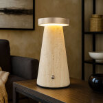 Lampe de table led batterie lampe de table touchdimmer lampe de chevet pierre, cct, m�tal, 1, 2w 138lm ...
