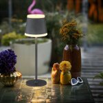 Lampe de table led lampe de table  piles lampe de table sans fil avec variateur tactile, ip54 rsistant ...