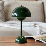 Lampes de table led sans fil, lampe de bureau champignon pot de fleurs, lampe de chevet r�tro � intensit� ...