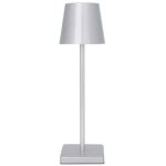 Lampe de table led tactile rechargeable moderne bar h�tel restaurant argent
